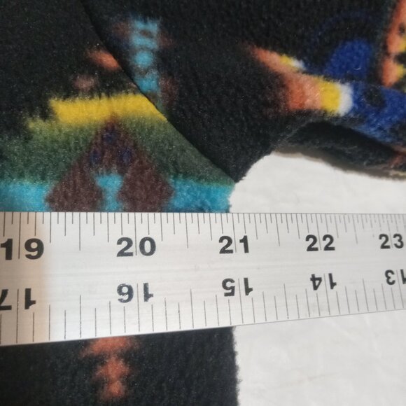 Western Trading Blankets Hooded Full Zip Fleece Aztec Southwestern Jacket L - Picture 7 of 8